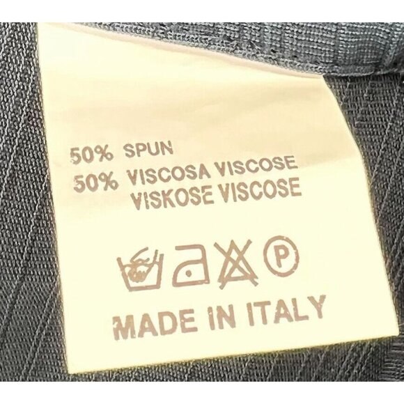 Vintage Equilibrio Mens M Blue Button Down Casual Blue Pocket Woven EUC - Picture 4 of 10